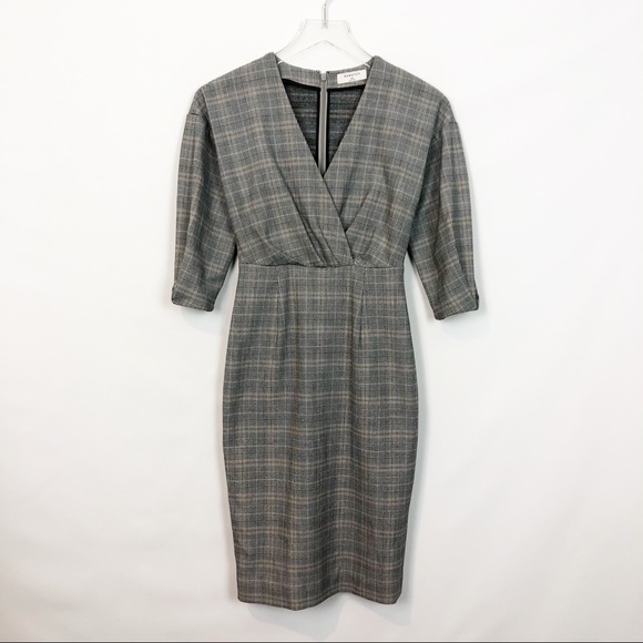 Aritzia Dresses & Skirts - Babaton KURT Plaid Tailored Slim Fit Dress 00